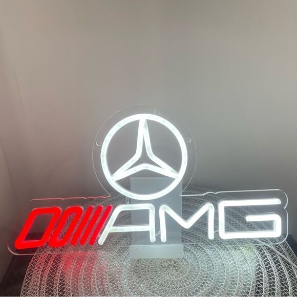 AMG Mercedes Benz LED Neon Wall Sign NWT - Picture 4 of 13